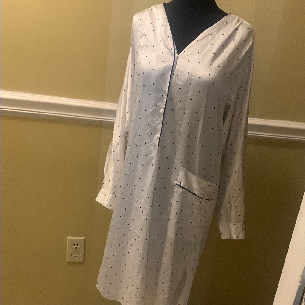 Dior vintage White Polka Dot Nightgown
